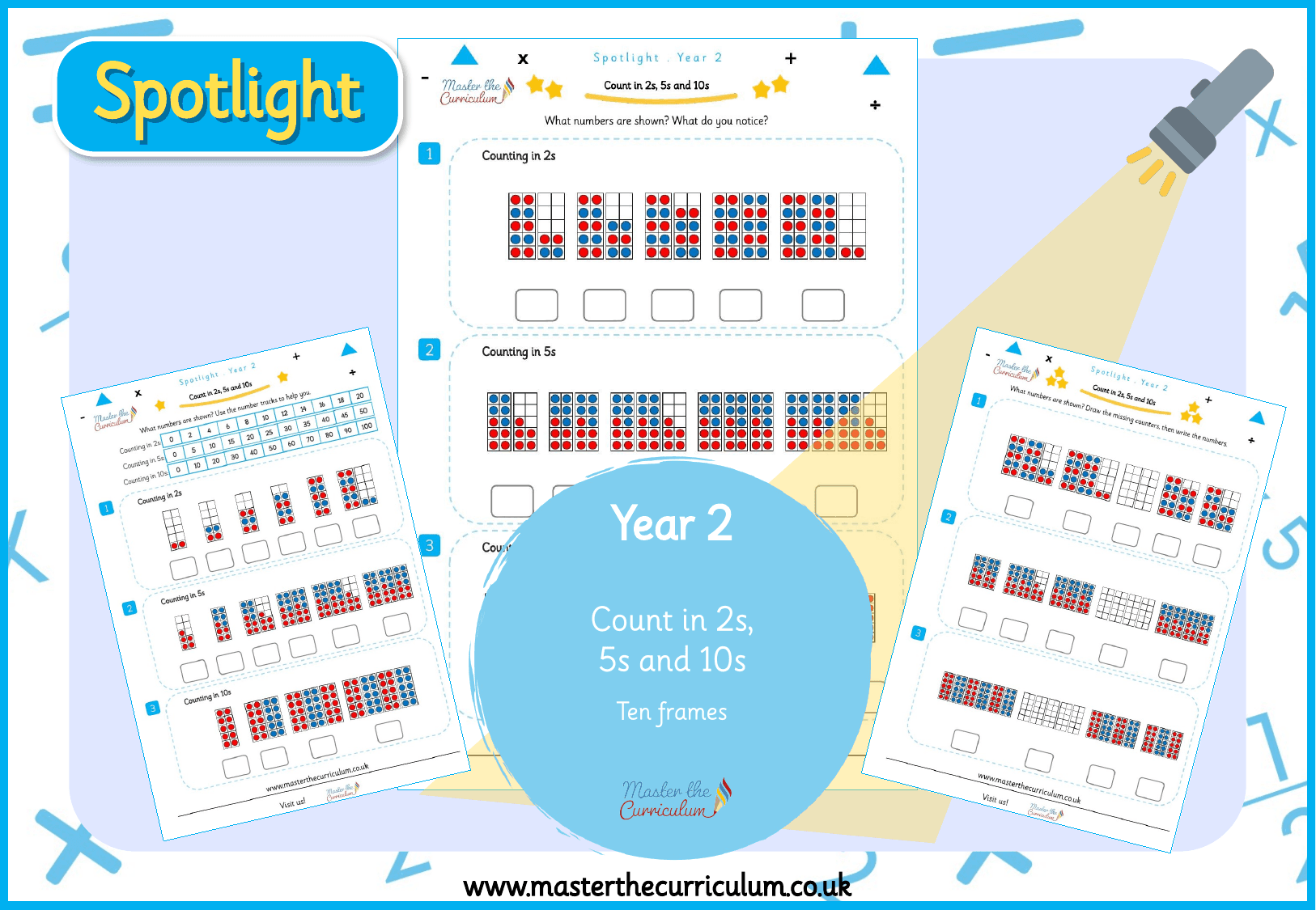 Cover of Spotlight Y2 Count in 2s, 5s and 10s with Ten Frames