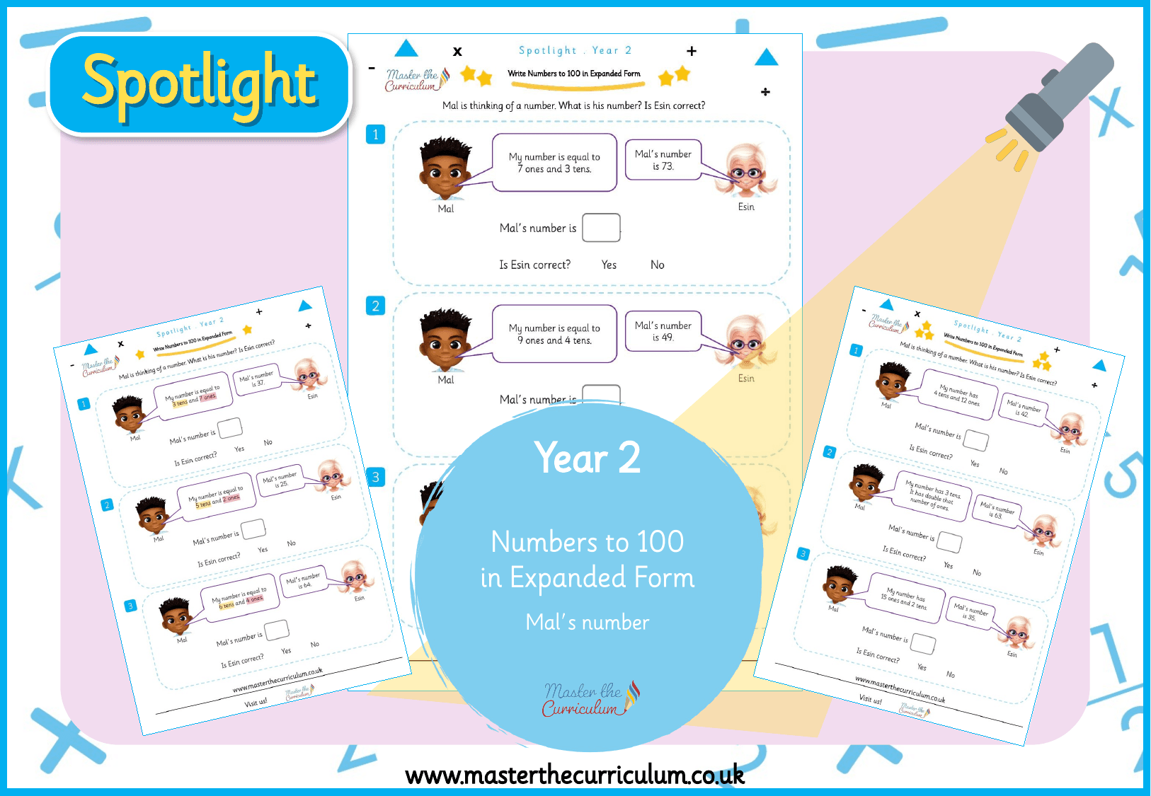 Cover of Spotlight Yr2 Expanded form Mal’s number
