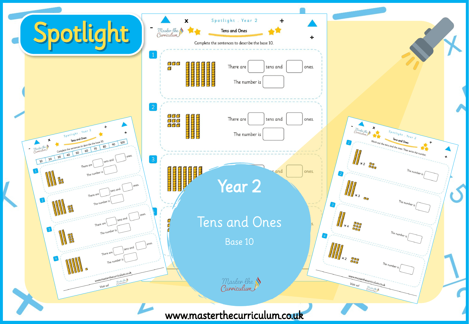 Cover of Spotlight Yr2 Tens and ones Base 10