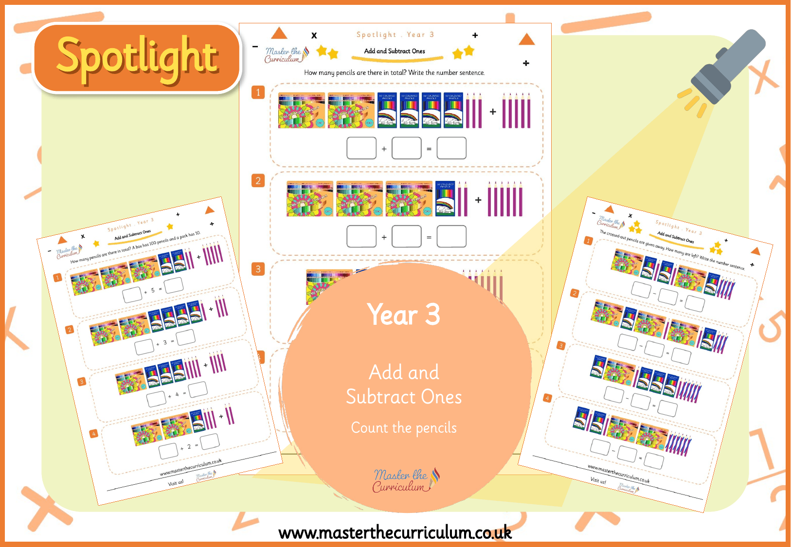 Cover of Spotlight Y3 Subtract Ones with Base 10