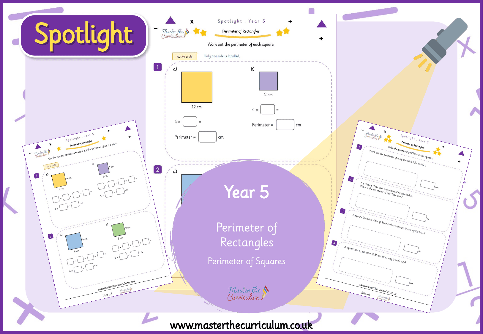Cover of Spotlight Y5 Perimeter of Squares