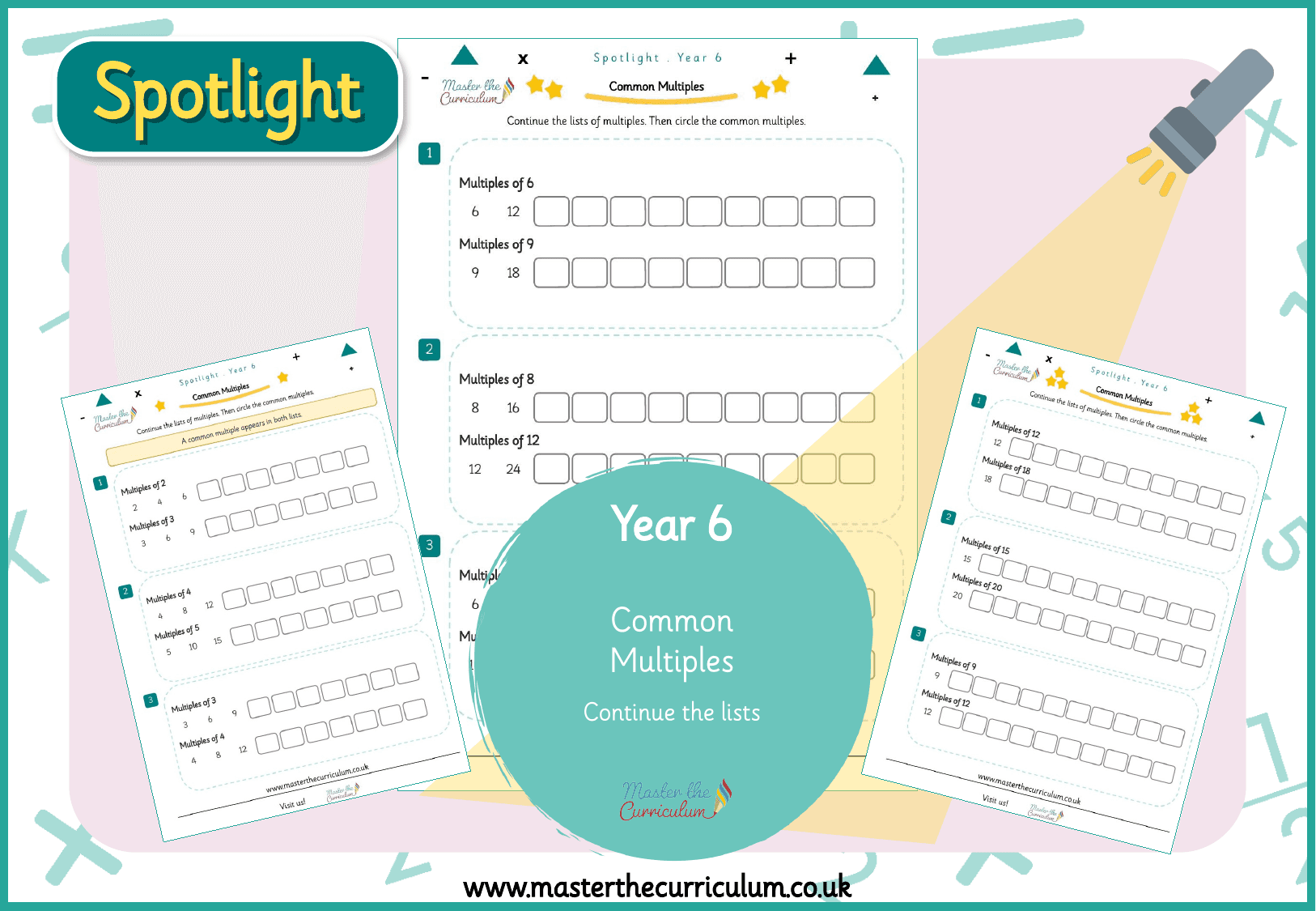 Cover of Spotlight Y6 Continue the Lists of Multiples