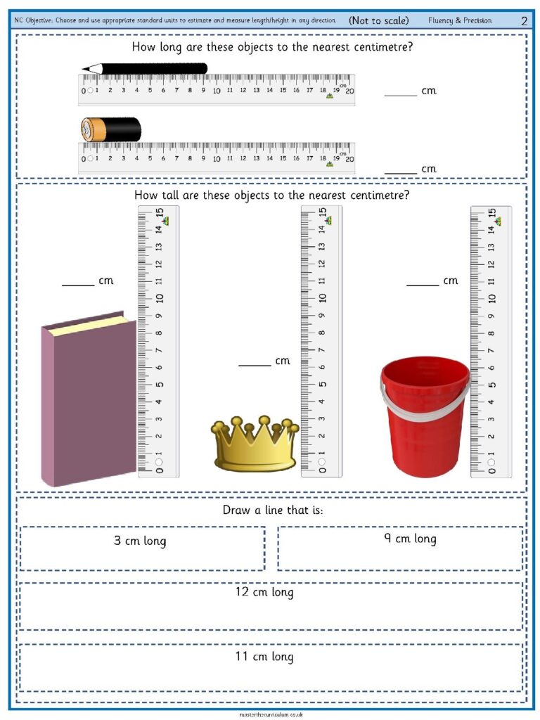 Units Of Measurement Length Worksheet