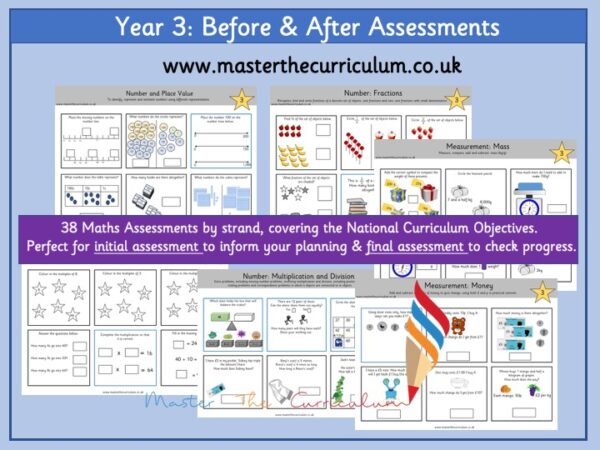 Year 3 Before & After Maths Assessments - Master The Curriculum