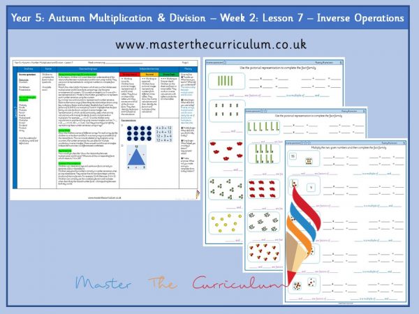 Year 5: Multiplication and Division: Lesson 7 - Inverse Operations ...