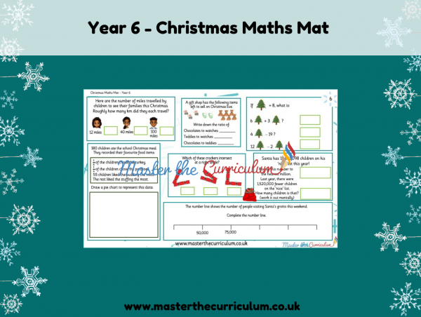 christmas maths homework year 6